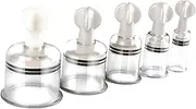 Vacuum Suction Cupping Cup Massage Vacuum Cans 5 Cups Kit Plastic Suction Body Massage Cups for Massage Therapy