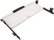 NUOBESTY 14 Inch Multi-Purpose Keyboard Tray Guide Desk Organizers Under Desk Keyboard Tray Slide Out for Comfortable Typing