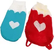 Toddmomy Cute Turtleneck Dog Sweaters Knitted Pet Coats in Multiple Colors for Small Dogs Cats