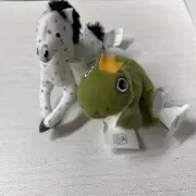 IKEA Gulleplutt Prince Frog & Horse Mini Finger Puppet stuff animal/plush ~4"