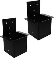 2pcs Pergola Brackets Post Base 4 X 4 Inch Post Anchors Deck Post Brackets Support Deck Base Plate Pergola Brackets Fence Kit Mailbox Mount