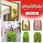 Christmas Table Runner Cover Cloth Xmas Dining Tablecloth Decoration Home Partys