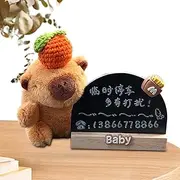Telephone Number Plate - Vehicle Temporary Stop Sign Car Dashboard Stop Number Plate | Auto Interior Decor Parking Phone Number Card for Car, SUV, Truck Convertible Car