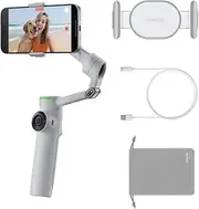 Insta360 Flow 2 Pro Smart Gimbal - Professional Phone Stabilizer with AI Tracking, Apple DockKit, 15x Active Zoom, Foldable Design, Grey