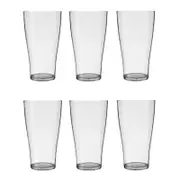 Crown Polycarbonate 425ml Schooner Beer Glass Pack 6