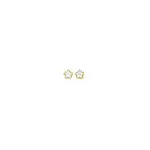 9ct Gold Star Cz Stud Earrings in Clear