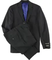 Ben Sherman Mens Stretch Formal Tuxedo, Grey, 38 Regular / 32W x UnfinishedL