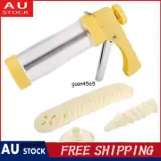 Cookie Press Gun Biscuit Maker with 16 Shape Discs & 6 Icing Tips Baking Kit,′