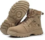 [USOR] Steel Toe Safety Boots Toe Cap Work Shoes for Men Women Resistant Lightweight Safety Shoes Work Sneakers Comfortable Puncture Resistant Work Boots for Industrial Construction