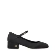 [Miu Miu] Miu Miu 35mm Moiré Mary Janes Shoes 41 IT BLACK