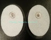 Small Massage Pads Thick Electrodes OVAL (6) for Digital Massager TENS Estim Pad