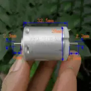 RS-365SA DC 12V 15V 18V 10500RPM Dual 2.3mm Shaft Mini 28mm Round Electric Motor