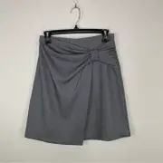 NWT Ann Taylor Factory Hounds tooth Faux Wrap Mini Skirt size 0P