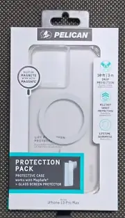 Pelican Protection Pack Clear MagSafe Case W/ Screen Protector iPhone 13 Pro MAX