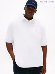 Tommy Hilfiger White Ecru Regular Fit Plus 1985 Polo Shirt (W59111) | $173