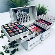 Professional Makeup Set Face Powder Matte Shimmer Eyeshadow Palette Lipstick Makeup Brushes Highlighter Bronzer Make Up Kit