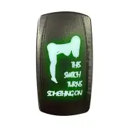 Green Rocker Switch - 50 Caliber Racing UTV, SXS, ATV, Truck. Funny. Vulgar