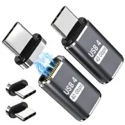 Magnetic USB C Adapter Extender (2 Pack) W/ 4 Connector Tips Straight 240w US...