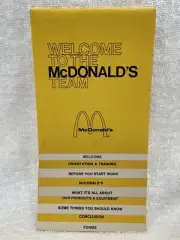 McDonald's 1971 "Welcome to The McDonald’s Team Booklet" EXTREMELY RARE!!! NOS