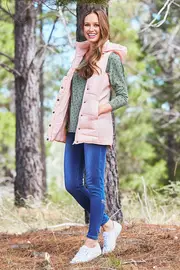 Jayce Long Puffer Vest--BET-BB606W18