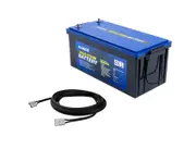 Kings 12V 200Ah Lithium Battery LiFePO4 + Solar Extension Lead - 12 Metre