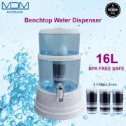 Benchtop 16L Water Filter Purifier Dispenser 7 8 Stage & 3 Filters Aimex Water®️