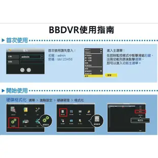 AHD 4路 8路 16路 DVR NVR HVR 支援全系列AHD鏡頭 BB5004 1080P監控主機 視訊鏡頭