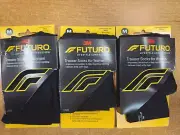3 Pk: Futuro Trouser Socks for Women, Mild Compression, Medium, Black AE27800