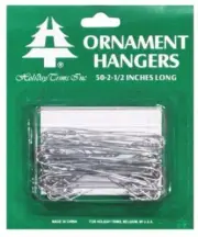 Holiday Trims Ornament Hooks Giant Silver