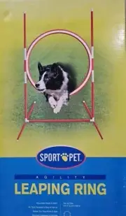 NEW Dog Agility Leaping Ring Sport Pet Training Equipment Jumping 36"