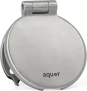 Aquor House Hydrant V1+ Premium Debris Cover, House Faucet Cover, Adjustable Friction Hinge, Compatible with Multiple Aquor Hydrants, Brushed Stainless Steel