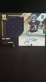 2020 XR Football Cole Kmet Rookie Auto Patch /149