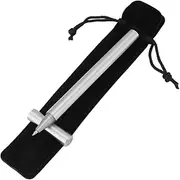 Pocket Roller Ball Pen, Protable Handmade Stainless Steel Black Ink Gifts Roller Ball Pen Gift Set for Men & Women, Professional, Executive Office, Nice Pens