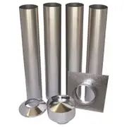 Scandia Masonry Inbuilt Flue Kit - galvanised Avante