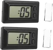 Mikinona 2pcs Simple Digital Clock for Car Home Durable Date Display for Office Outdoor Activities and Camping Use Easy to Read Install