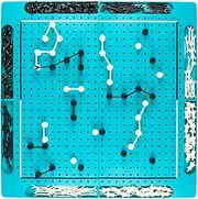Black and White Chess Set - Family Games Black and White,Educational Chessboard, 2-Player Interactive Puzzle for Children, Beginners, Friends
