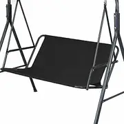 Swing Seat Cover Replacement, 600D Heavy Duty Oxford Waterproof Chair Bench Replacement Cover Outdoor Swing Cushion Cover for 2/3 Seater Patio Garden Swing Chair (Swing not Included)~/