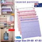 Adjustable Wardrobe Storage Shelf Wall Mounted Extendable Rack Cupboard Shelf GT