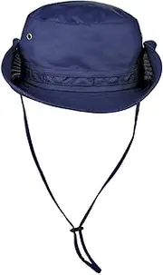 [moonsix] Outdoor Sun Protection Hat for Men Breathable Bucket Boonie Hats Summer Safari Cap with Adjustable Strap