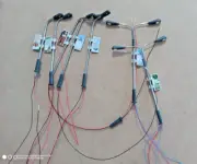 5pcs Model Railway single x2 Train Lamp Post Street Lights HO OO