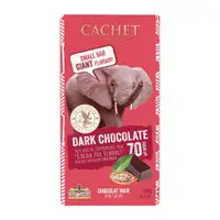 在飛比找PChome24h購物優惠-Cachet凱薩70%醇黑巧克力180G