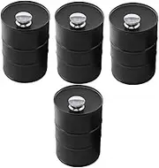 BRIGHTFUFU 4pcs Stainless Steel Hip Flask Gasoline Drum Shape Liquor Flask for Camping Outdoor Home Decor