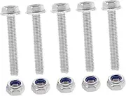 PRETYZOOM 1 Set Stainless Steel Machine Screw Nuts and Washers Assortments Bolts and Nuts Assortment Hexagonal Screw Furniture Bolts Washers Kit 304 Stainless Steel Silver