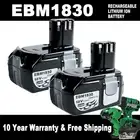 18v 6500mAh for Hitachi EBM1830 LI-ION Post Style Battery BCL1815 1840