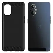 Heavy-Duty Carbon Fiber Soft Slim TPU Case Cover f OnePlus Nord N20 5G T-Mobile