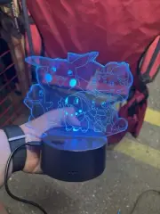 Color Changing 3D Visual RGB Lamp (charger Included( (Also Takes Batteries)