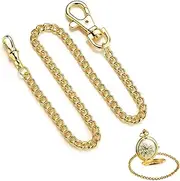 [Doukesh] Pocket Watch Chain, Pocket Watch Chain with Lobster Buckle, Metal Pocket Watch Chain, Vest Chain, Watch Chain Link, Pocket Watch Chain for Men and Women, Watch Chain Classic Pocket Watch Accessories,