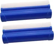 PLAFOPE 2-piece Silicone Scraper Set Shower Door Window Cleaner Tool Car Mirror Wiper Glass Squeegee Household Portable