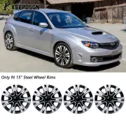 4X For Subaru Impreza ABS 15" Wheel Rim Cover Hub Caps Fit R15 Tire Steel Wheel