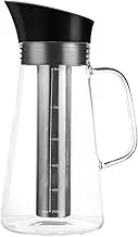 1pc Coffee Maker Large Capacity Coffee Pot Portable Glass Teapot Heat Resistant Drinking Dispenser Jug